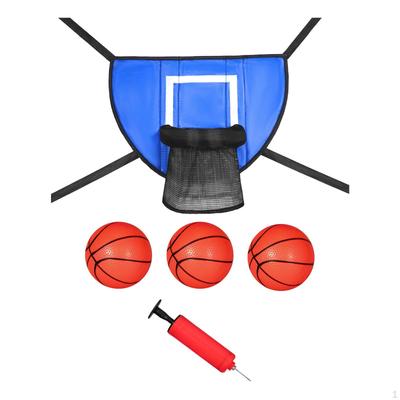 Basketball Hoop for Trampoline Rack Easy Installation with Pump and Ball Lightweight