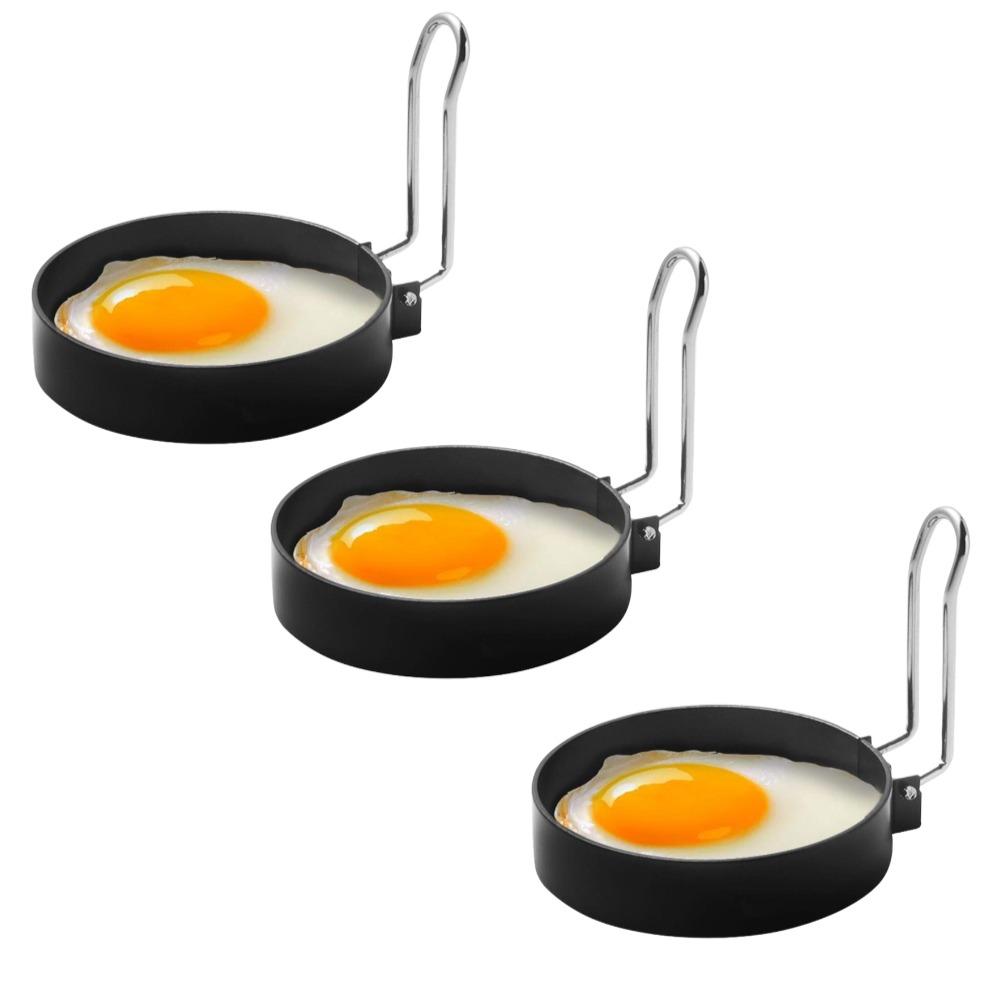 Round Omelette Maker Mold with Handle - Nonstick Egg Cooking Mold for Perfect Eggs, Kitchen Tool for Easy Egg Cooking