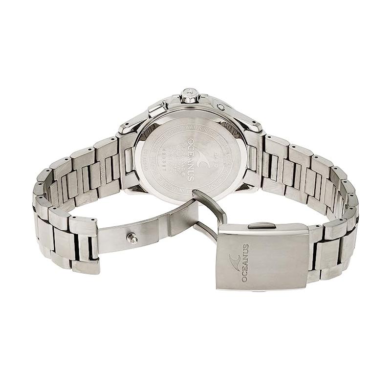 Casio OCEANUS series-disc three-hand business simple classic pointer date display solar quartz movement stainless steel titanium strap OCW-T150-2AJF