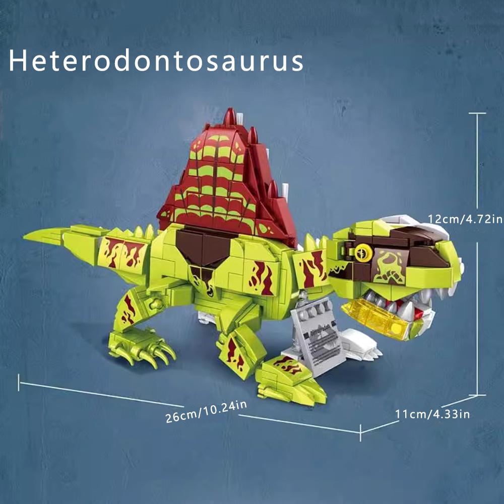 Non-Toxic 389+Pcs Dinosaurs World Building Blocks Toy Set Bricks Assembly Puzzle Model Creative Education Desk Display Gifts