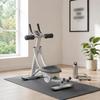 Foldable Ab Exercise Machine Ergonomic Design Quiet Rollers