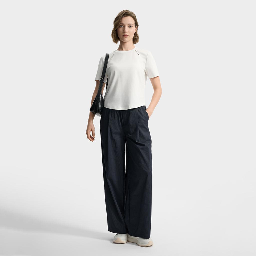 Fila Emerald Trendy Minimalist Comfortable Breathable Short Sleeve T-Shirt Women Tops F11W534106FWT