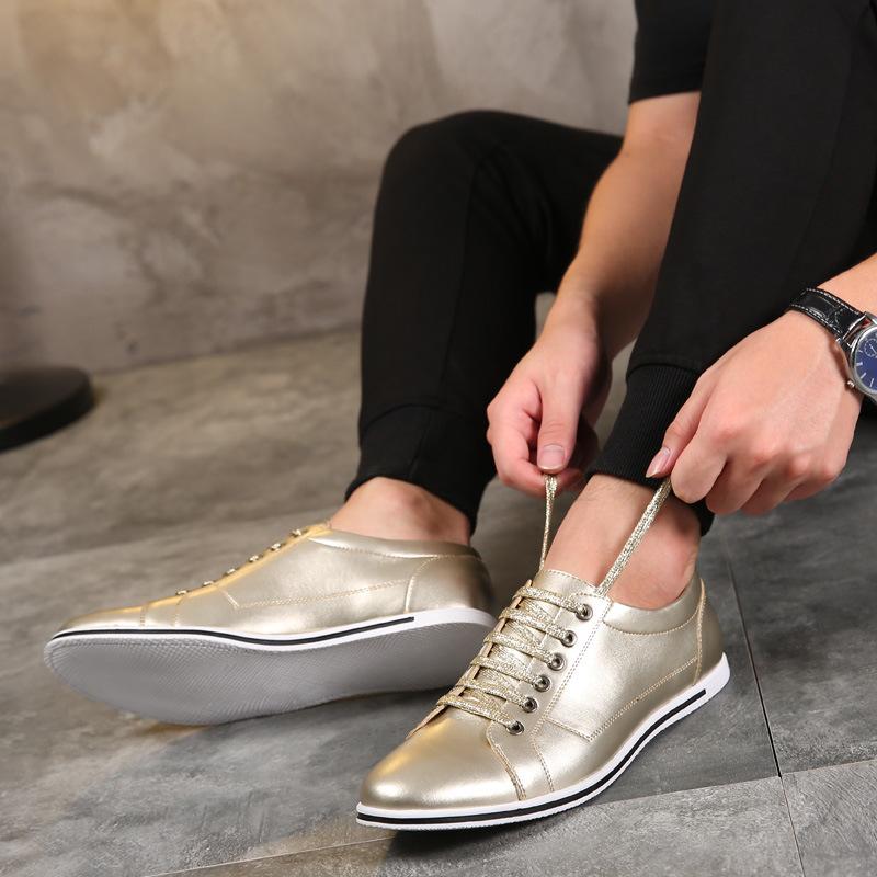 2025 herrskor vår andningsbara brädskor snörning trend herrskor mångsidiga slitstarka sport casual skor män