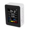 5 in 1 Air Quality Tester CO2 TVOC HCHO Temperature Humidity Test Digital Display Air Detector White