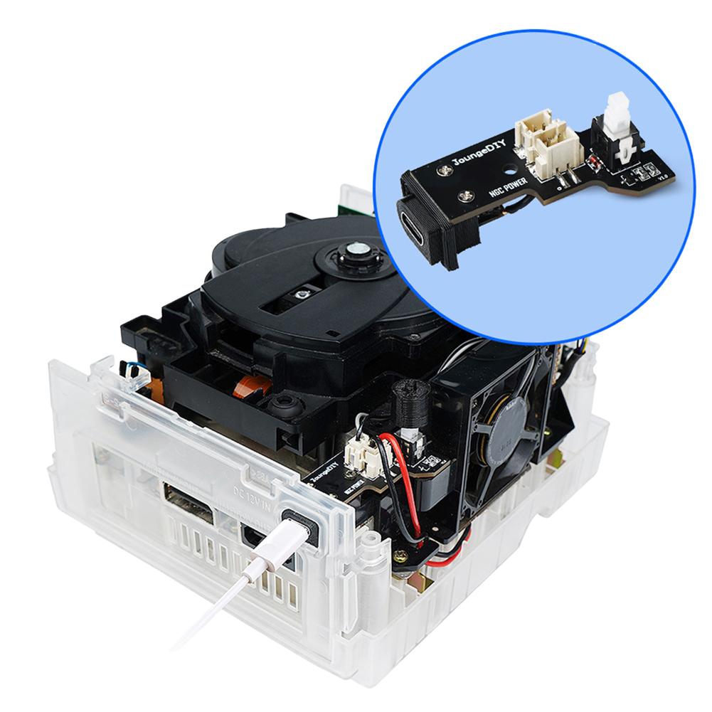 NGC Game Cube Power Adapter Multi-Purpose Replace DC/Type C PSU Mod Gamecube PSU Power Board for NGC Game Console DOL-001/101