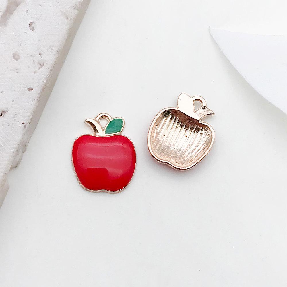 Red Cherry Blossom Oil Drop Keychain & Earrings Set: DIY Jewelry & Hair Accessories