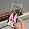 Clear Square Back Tube Case Protection For iPhone 12 11 14 Pro Max 13 15 Plus 16 ProMax Minnie Pattern