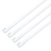 Styled LED Fluorescent Light Bulbs, Set of 4, 40W, 2600lm, Straight Tube LED Lamps, Glow Start (FL Type), No Installation Required, Daylight White