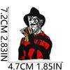 Weird Clown Embroidery Cloth Sticker Halloween Atmosphere Dress Up Horror Doll Patch Sticker Pupil-Free Mummy Embroidery Label