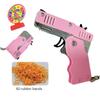 Folding Gun Sturdy And Durable Toy Portable Child Rubber Band Shooter Party Supplies Essential Model Durable Rubber Band Gun