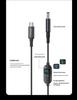 Adjustable Voltage Type-C To DC Charging Cable, 5V-28V, 140W PD Fast Charge with Round Hole DC 5.5