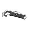 Quick Release Plate Fit for Nikon Z6III Camera Aluminum Alloy Tripod Mount Quick Release Base Plate with 1/4 3/8 Inch Screw Holes