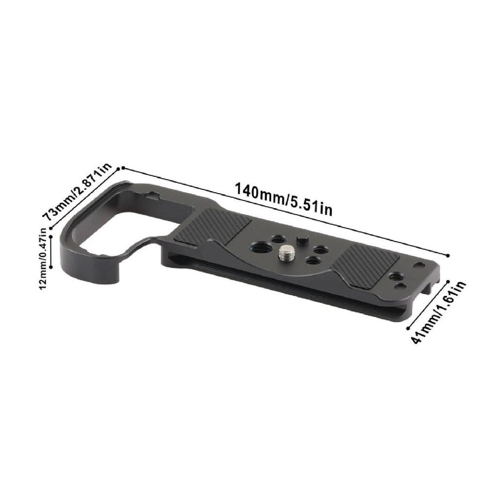 Quick Release Plate Fit for Nikon Z6III Camera Aluminum Alloy Tripod Mount Quick Release Base Plate with 1/4 3/8 Inch Screw Holes