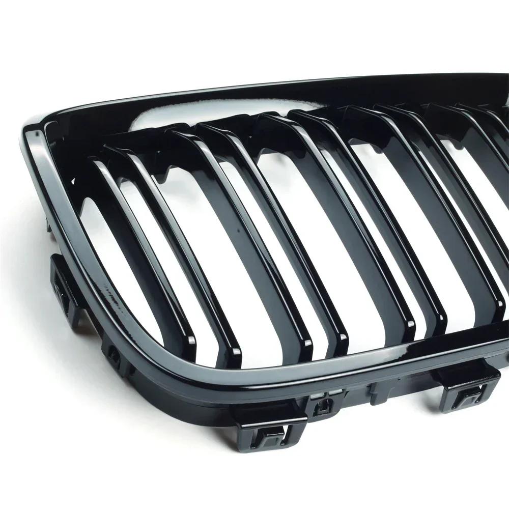 For BMW 1 Series F20 F21 116i 118i Grille Car Front Grill Kidney Grilles Gloss Black Racing Grill 2011-2014 Accessories