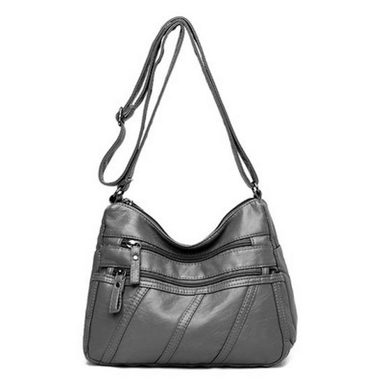 2026 Women's Soft Leather Large-Capacity Messenger Bag for Moms and Mother-in-Laws