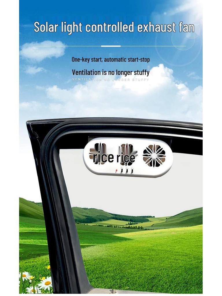 Solar Car Ventilation and Cooling Exhaust Fan