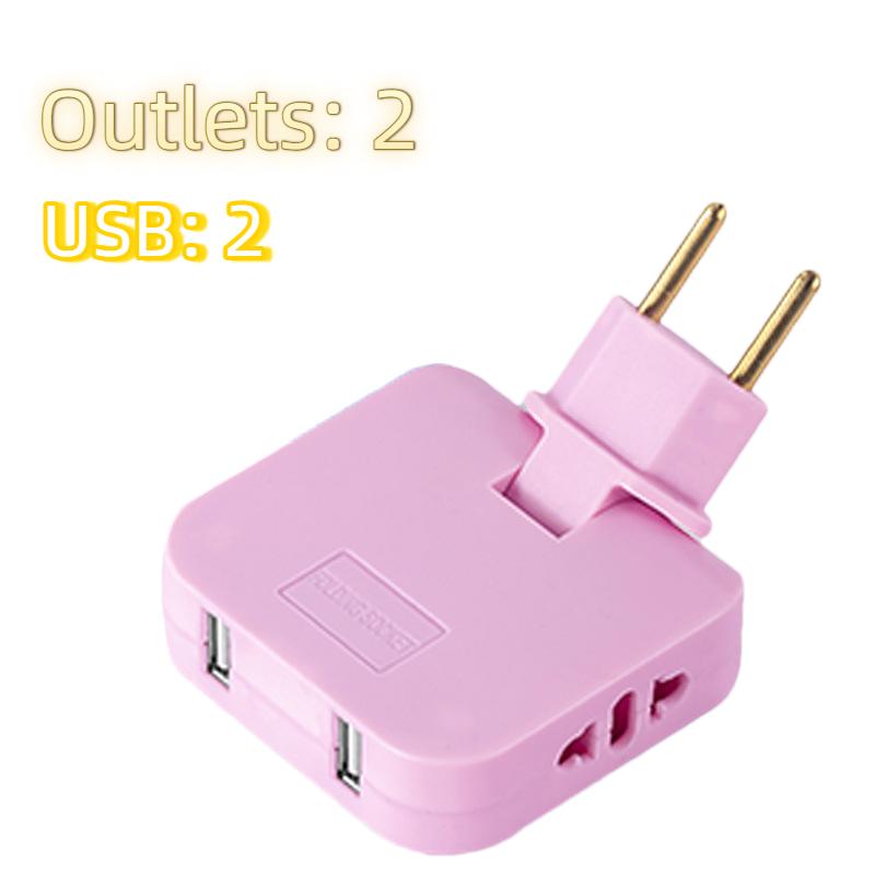 Europäischer Standard Drehbarer Steckdosenadapter – 180° Schwenkbar, Mehrfachsteckdose, Leicht, Kabellos & Tragbar