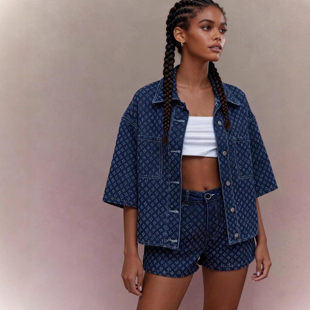 Women's Summer Crochet Denim Shorts - Comfortable, Loose, Versatile Style