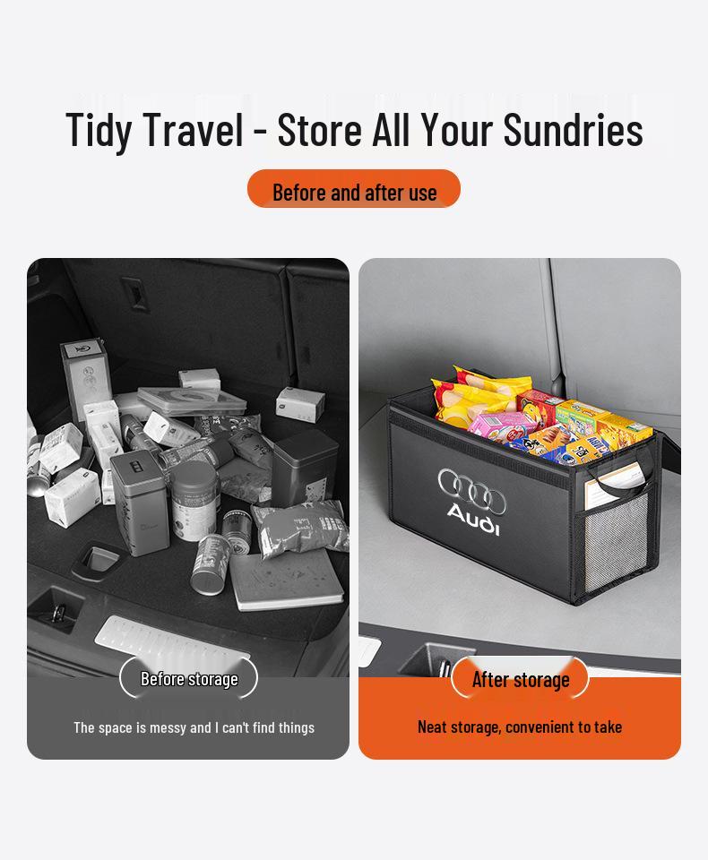 Compatible Trunk Storage Box for Citroën C3 Picasso, C4 Aircross, C5 Aircross, and C6
