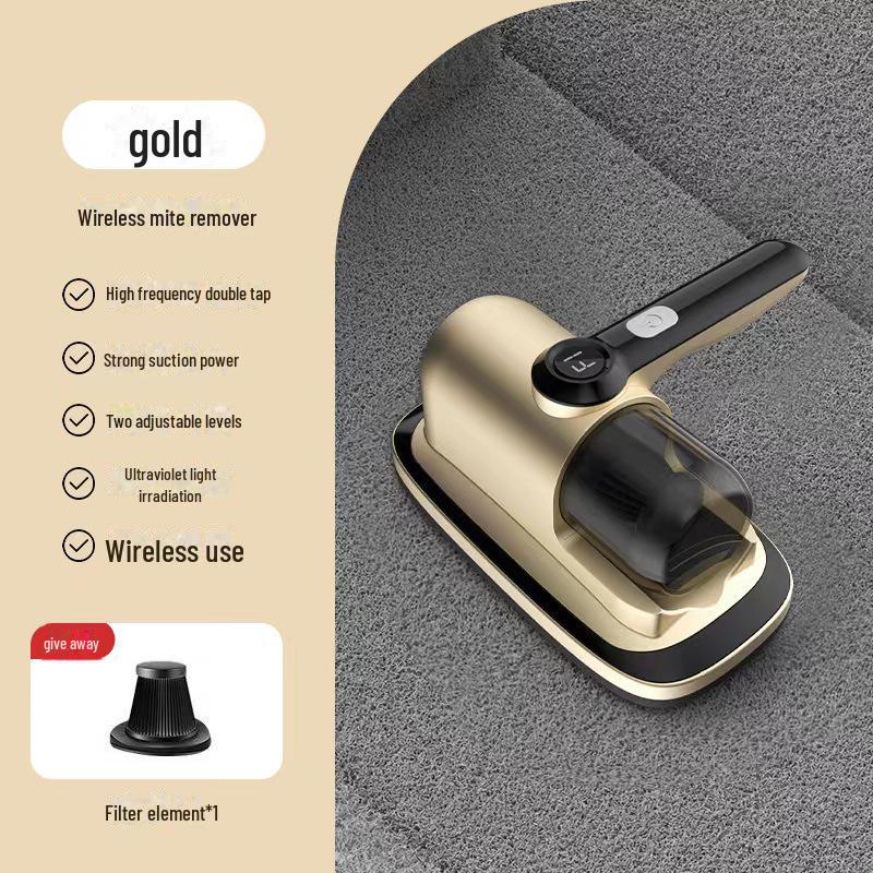 Handheld Wireless UV Sterilizer & Vacuum for Bed/Dust Removal