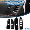 ABSOPRO Power Window Switch Panel Cover Lift Control Switch Trim Sticker for Toyota Highlander 2014-2019