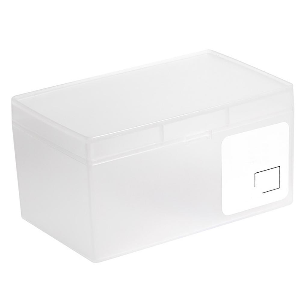 Plastový úložný box na karty Stolní kosmetický organizér s víkem pro studentskou kolej, kancelář