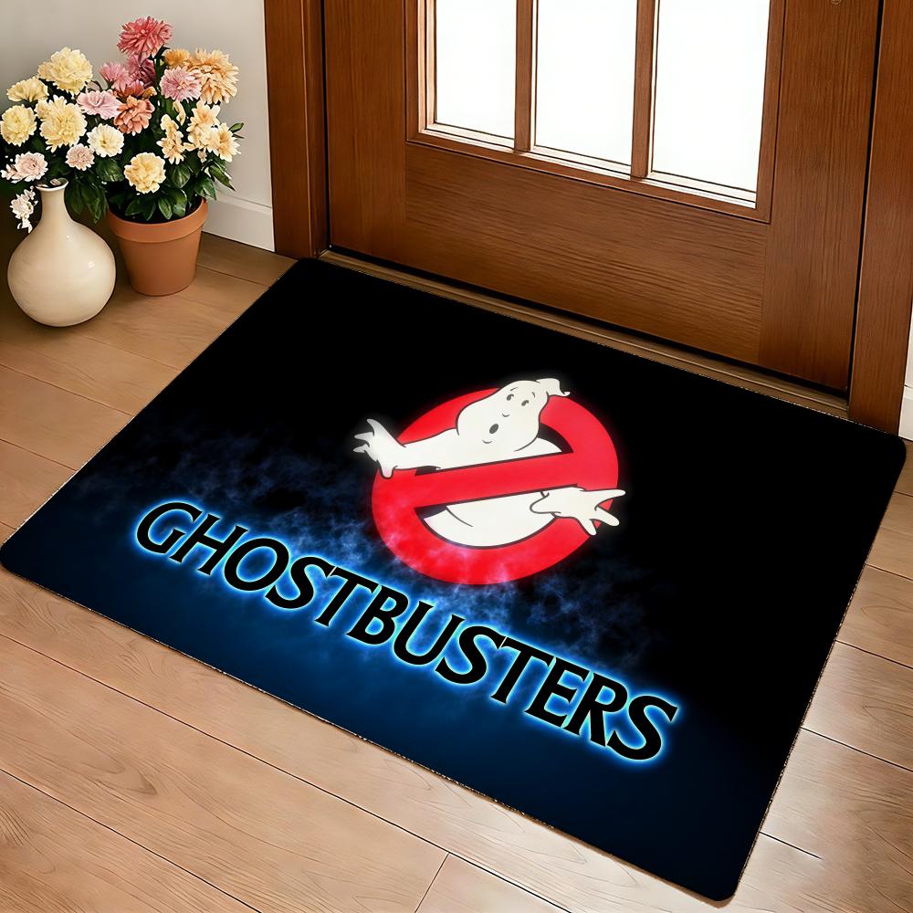 American Movie Ghostbusters Floor Mat Cozy Flannel Soft Thick Non-Slip Mat For Living Room Bedroom Kitchen Decor Rugs