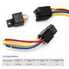 Car Relay With Harness, 5Pin 80A Relay On/Off Normally Open SPDT Relay Socket Plug JD2912-1Z-12VDC 80A 14VDC Accessories