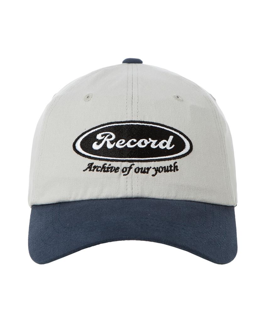 SWERVE Record Capsule Logo Ball Cap [Gray/Navy]