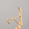 Abstract Geometric Metal Figure Sculpture Art Ornament Entrance Bedroom TV Cabinet Body Crafts Home Decoration High-end Gifts