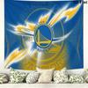 Golden State Warriors Wall Tapestry Aesthetic Wall Hanging Printed Fabric Blanket Decorative Tapestries for Bedroom Living Room Home Decor