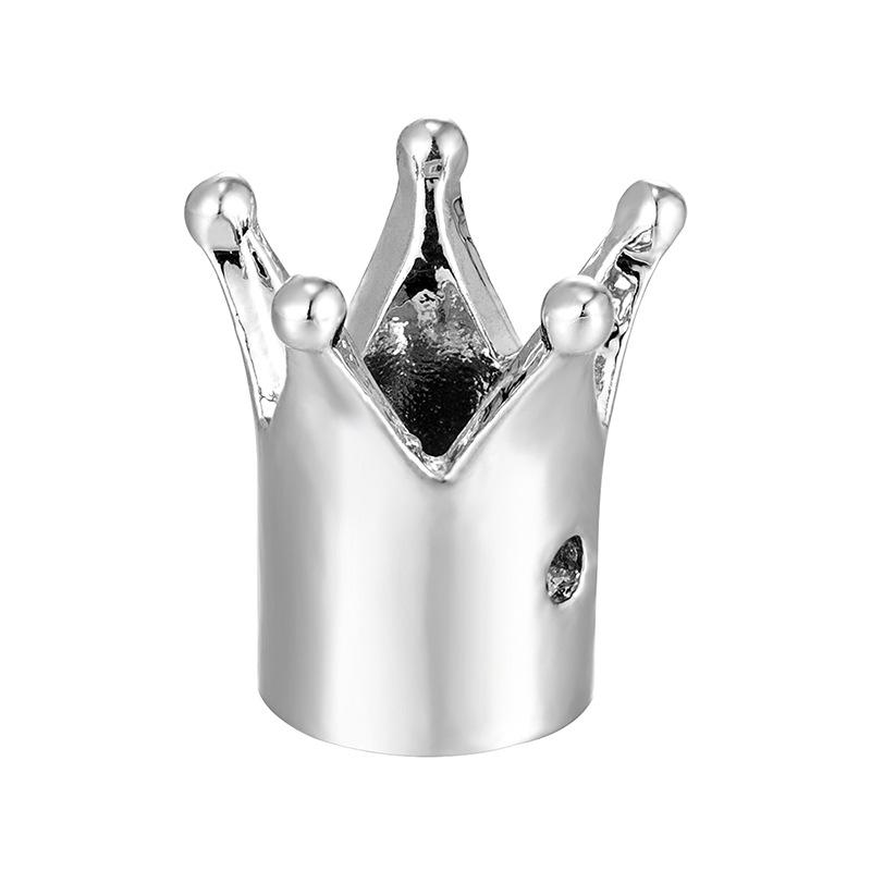 Newly Arrived 10 Pcs/lot Handmade Accessories Glossy Crown Bracelet Charms DIY Beads for Jewelry Making Wholesale