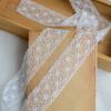 10Meters/lot 3.5cm wide white double-sided polyester non elastic lace DIY handmade hair accessory clothing decoration accessories