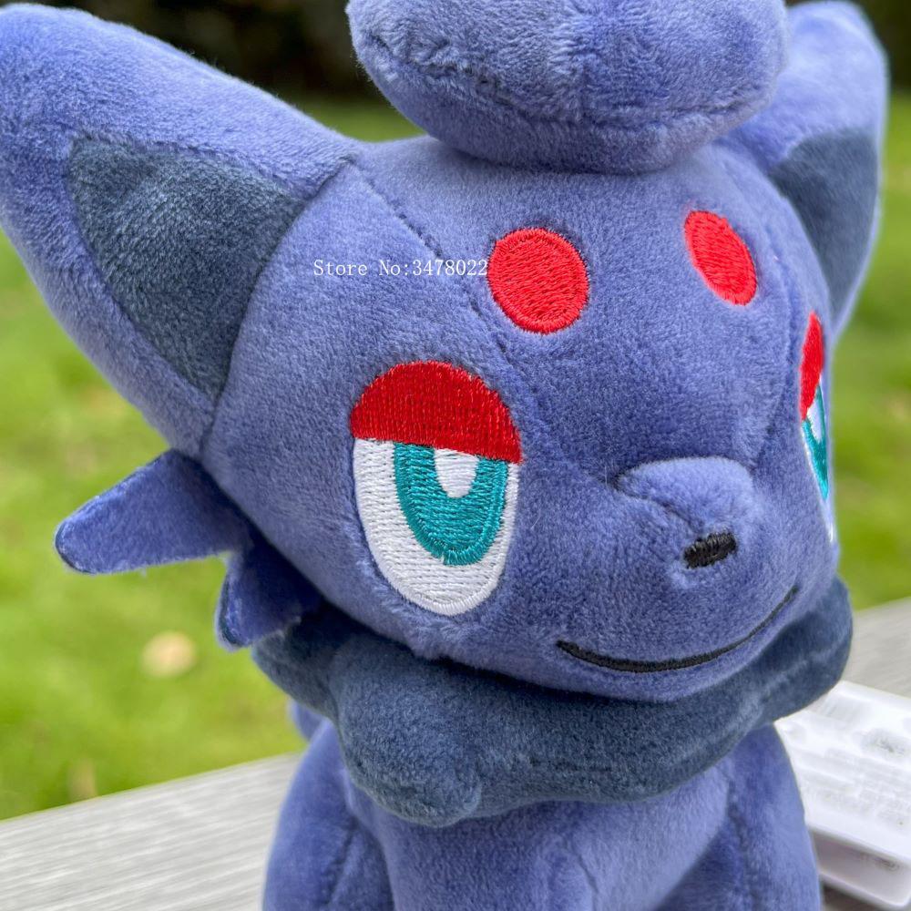 Niedliches Anime Pokemon Plüschtier Sitzendes Zorua 6" Cartoon Stofftier Weiche Puppe Geschenk