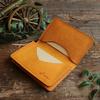 LITSTA Combination Color Business Card Holder Wide Gusset Plenty Italian Leather Yellow YELLOW (pueblo)