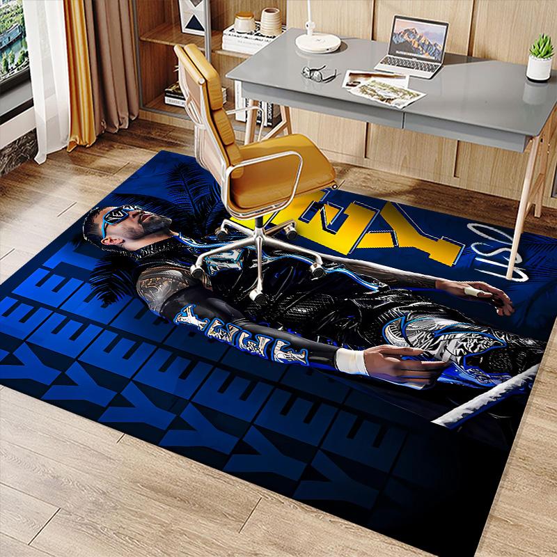 Jey Uso Yeet Printed Absorbent Washable Carpet,Non-Slip Bathroom Mats,Kitchen Rugs,Living Room Entrance,Camping Picnic Rugs