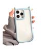 Applicable To IPhone15 Transparent Mobile Phone Case Three Dimensional Cat Ears Apple 16PM Protective Case New 1413 High End Feeling
