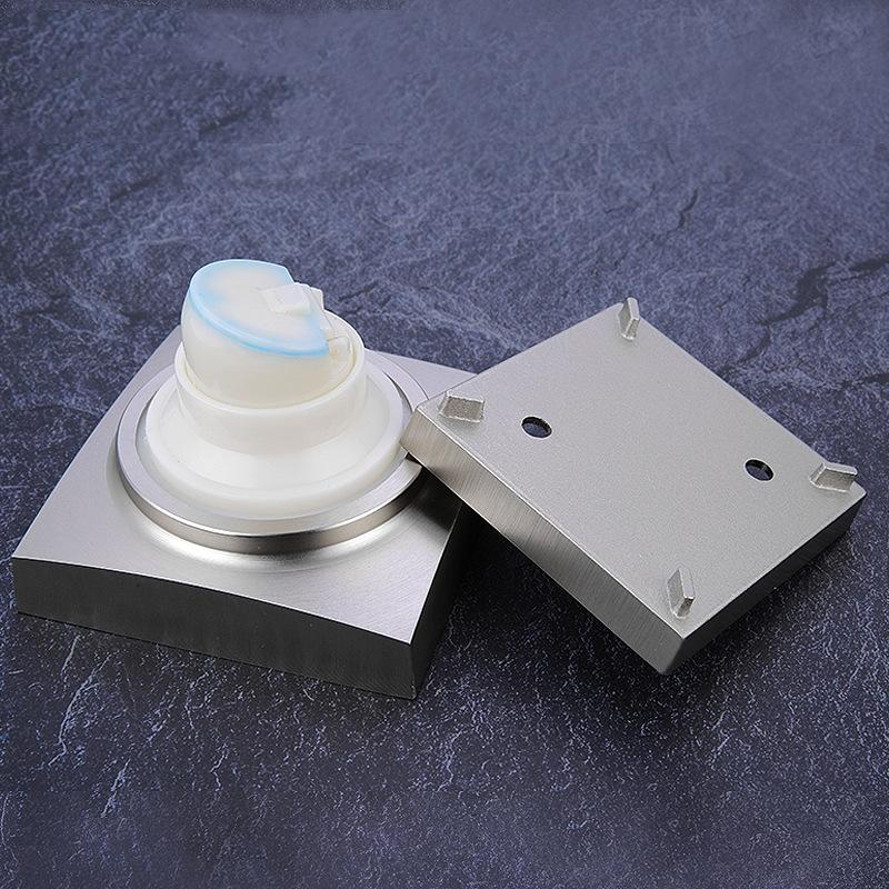 Tile Insert Drain Square Invisible Bathroom Floor Drain 10X10cm Shower Drain Brass Fine Floor Drain