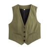 Y2K Versatile Summer Sleeveless Vest Women's Slim Fitting Vest Street Fashion