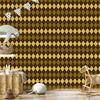Autumn Plaid Wallpaper Ochre and Gold for Living Room and Bedroom 50x1000