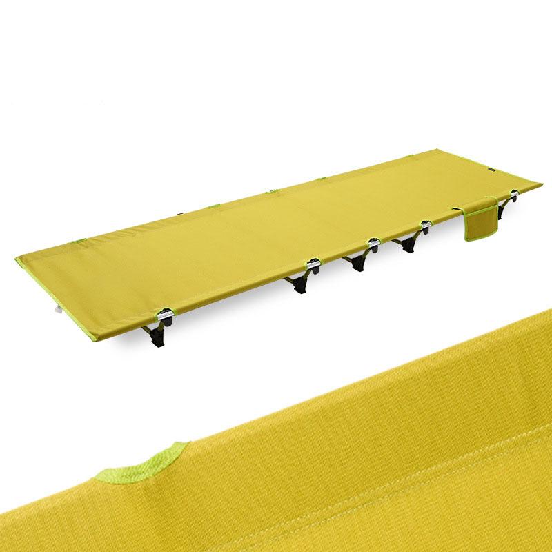 Ultralight Folding Camp Cot Oxford Fabric Aluminum Frame Full Size Portable Bed Sturdy Support for Camping Office Nap Multi-Scene Use