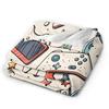 The Evolution of Video Game Blanket  Soft Funny Plush Bedding Throws For Child Home Decor Flannel Bedspread Bed Cover