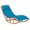 Day and Night - Day and Night Rocking Lounger with Solid Teak Wood Cushion