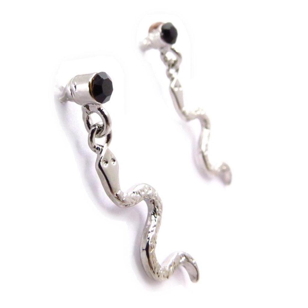 Les Trésors De Lily [J6699] - Black 'Tentation' Designer Earrings