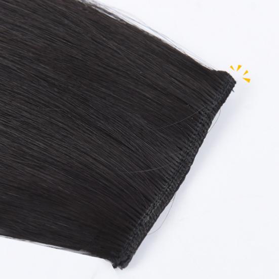 Hair Extension Clip Long Supplement Hair Elastic Clip Invisible Human Hair Wig Pads for Female