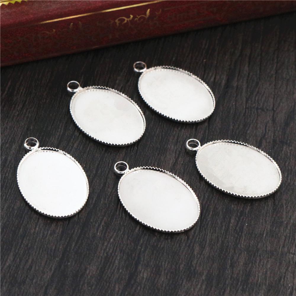 20 Stück 13x18mm Innenmaß 6 Farben Vergoldetes Messing Cameo Cabochon Basis Fassung Anhänger Tablett Schmuckzubehör