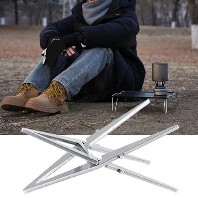 Supporto Interno Fornello da Esterno Portatile Smontabile Robusto Acciaio Inossidabile Campeggio Acqua