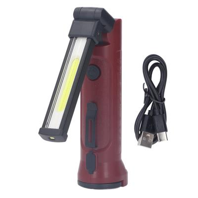 LED Work Light Foldable Flashlight with Magnet Hook Clip Rechargeable IPX4 Waterproof 5 Modes