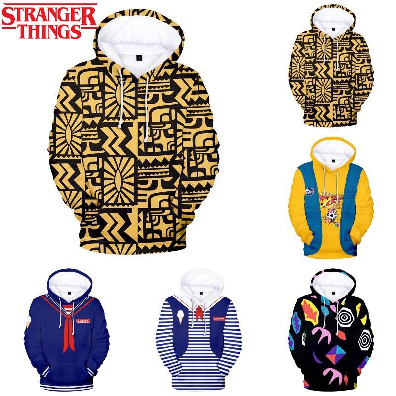 Stranger Things Scoops Ahoy Robin Steve Eleven Cosplay Hoodie For Halloween Costume