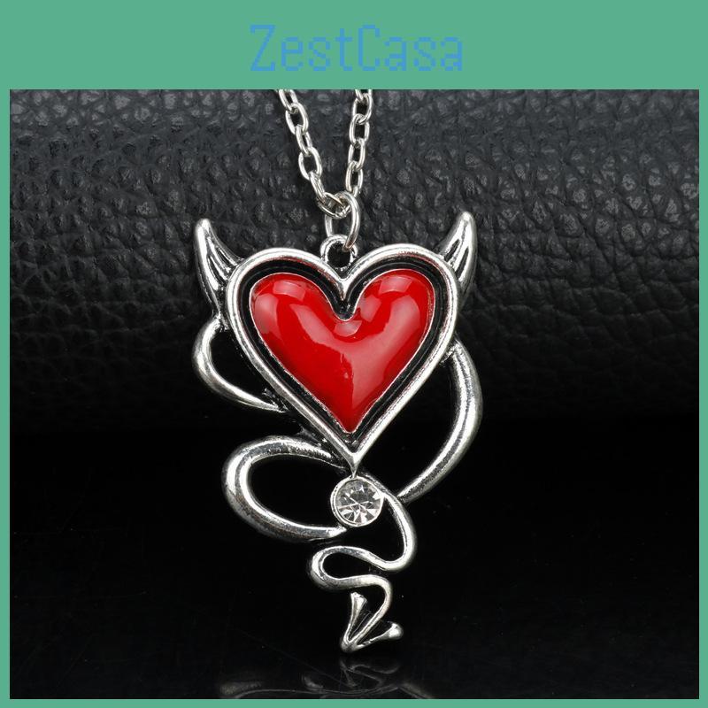 Heart Contemporary Pendant Necklace With Alloy Material For Youth And Cosplay